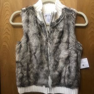 Faux fur vest